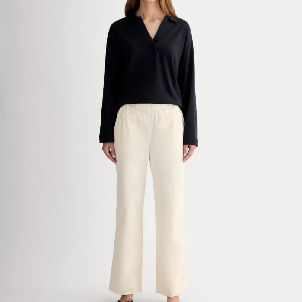 Everlane Easy Pant in Cream